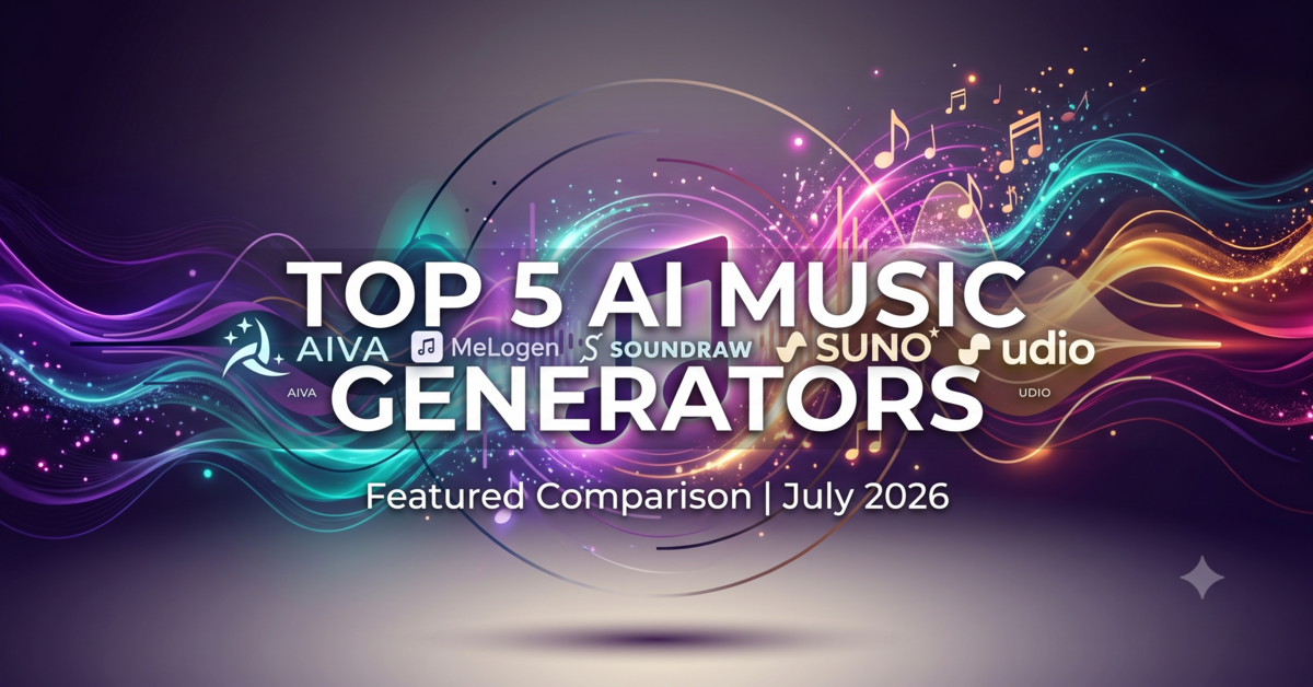 Top 5 AI Music Generators in 2026